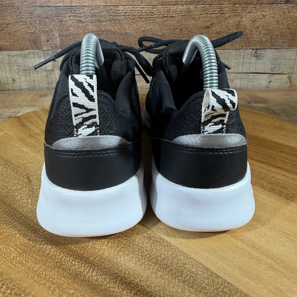 Adidas Sneakers Womens 7.5 Black Zebra Cloudfoam Pure 2.0 H00602 Running Shoes